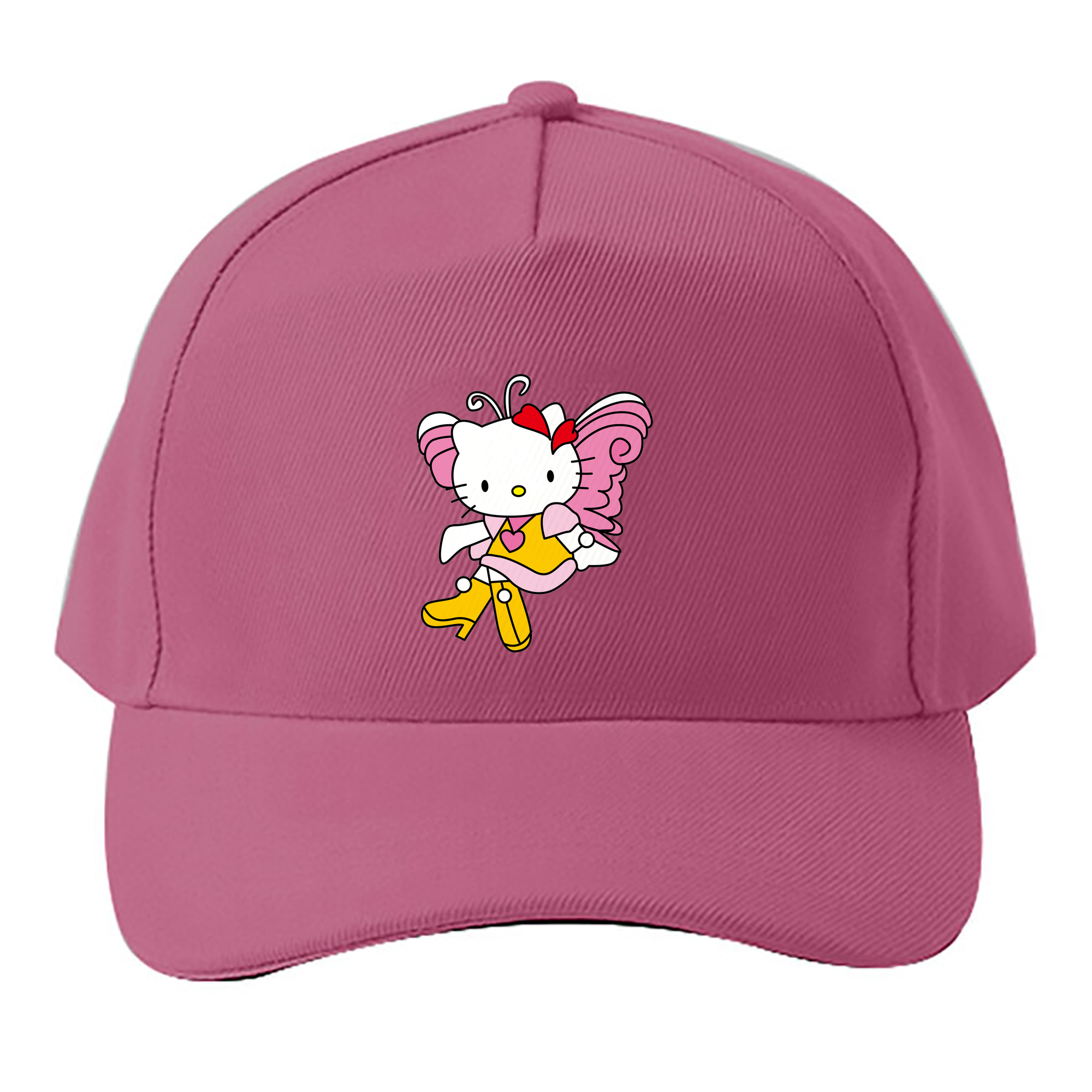 （画像用） Hello Kitty ハローキティ ベースボールキャップ 綿100％ 男女兼用 帽子 スポーツ